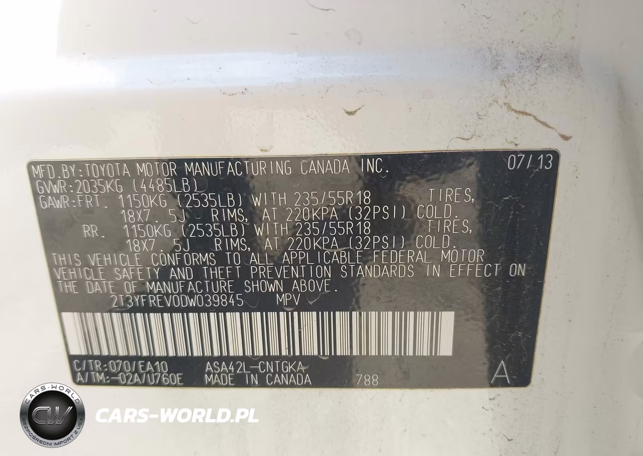 2013 Toyota Rav4 Limited VIN:2T3YFREV0DW039845 - 9