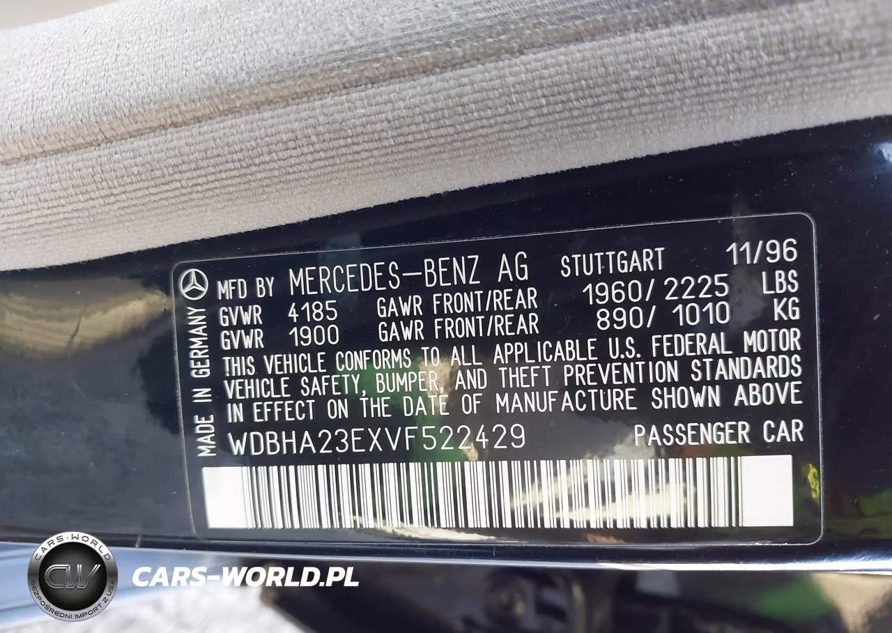 1997 Mercedes-Benz C 230 VIN:WDBHA23EXVF522429 - 9