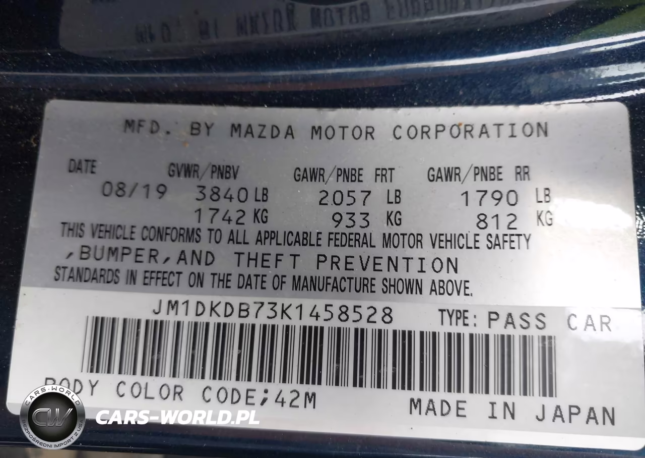 2019 Mazda Cx-3 Sport VIN:JM1DKDB73K1458528 - 9