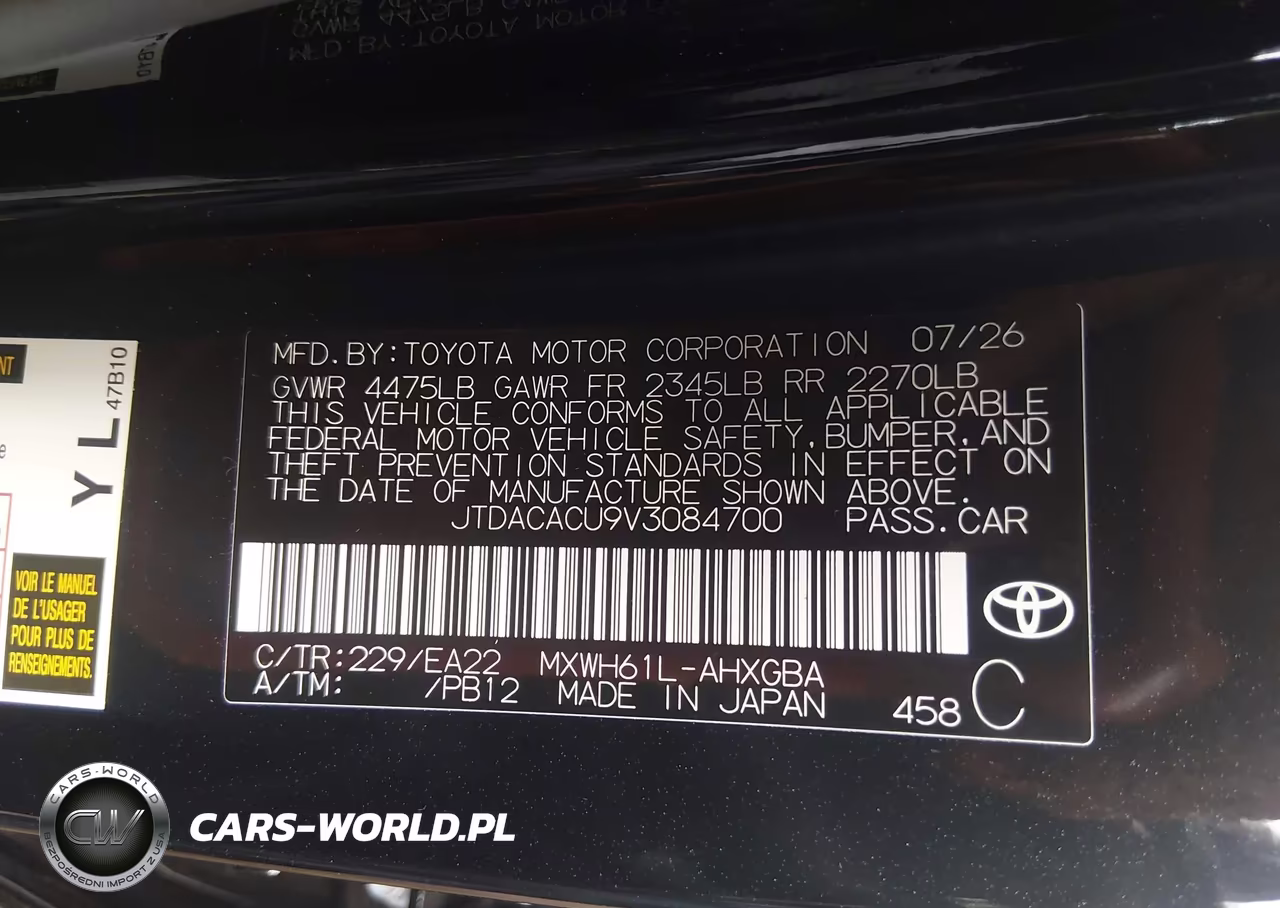 2027 Toyota Prius VIN:JTDACACU9V3084700 - 9