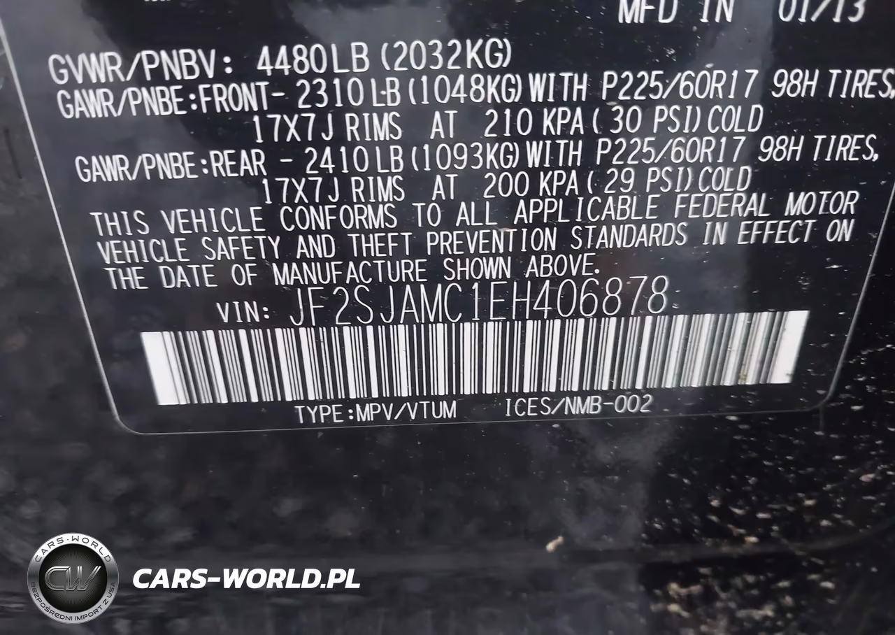 2014 Subaru Forester VIN:JF2SJAMC1EH406878 - 9