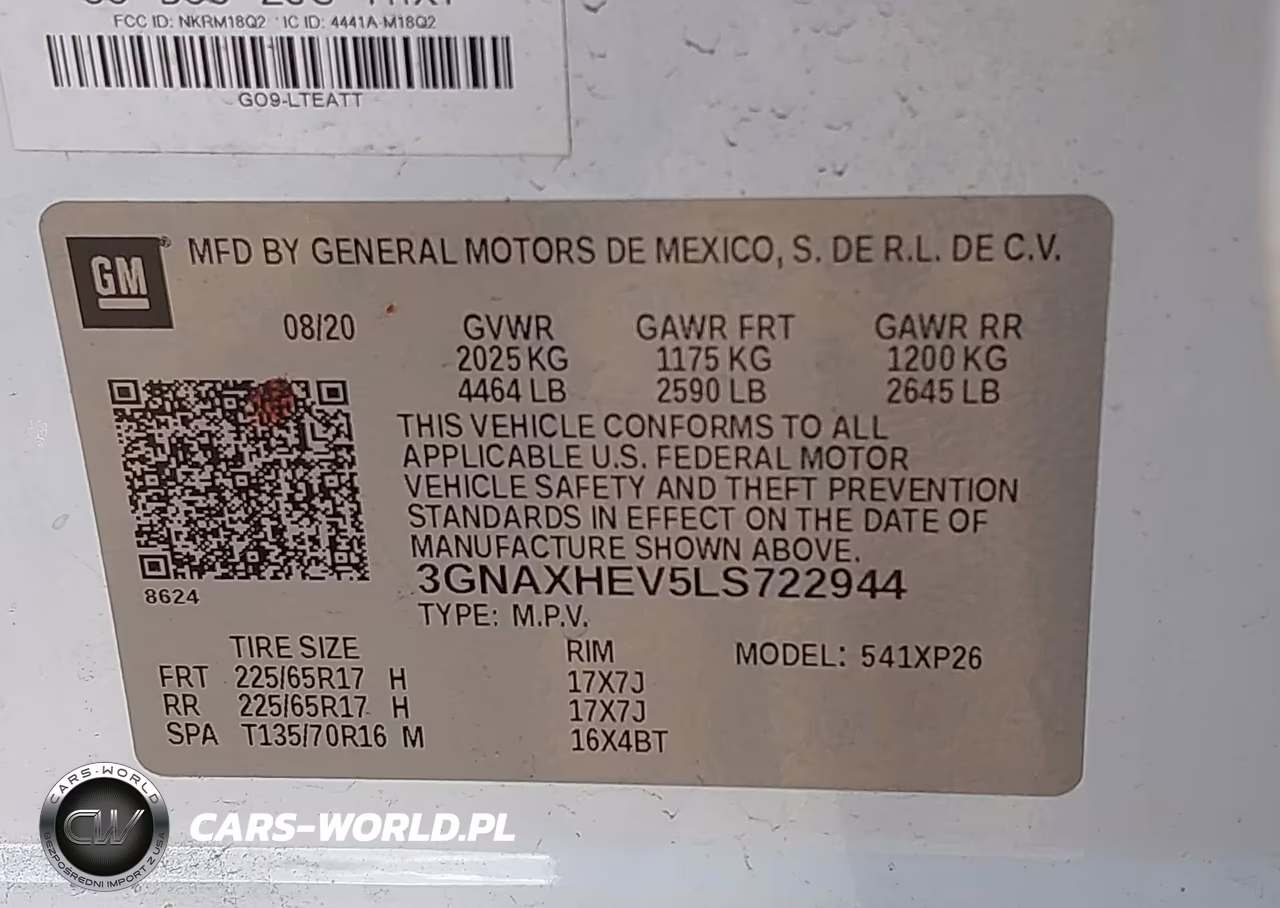 2020 Chevrolet Equinox Fwd Ls VIN:3GNAXHEV5LS722944 - 9