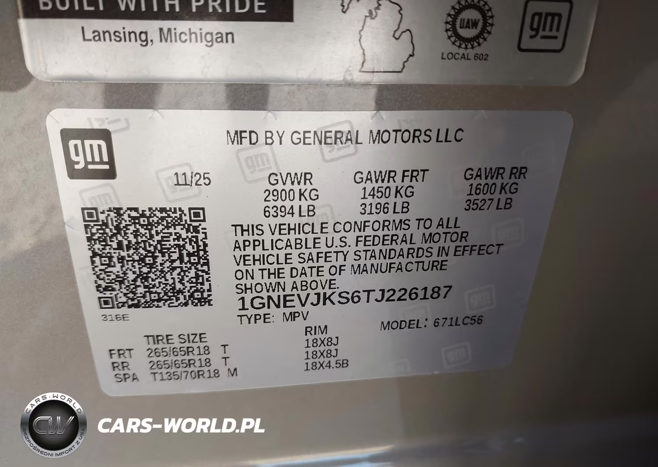 2026 Chevrolet Traverse Awd Z71 VIN:1GNEVJKS6TJ226187 - 9