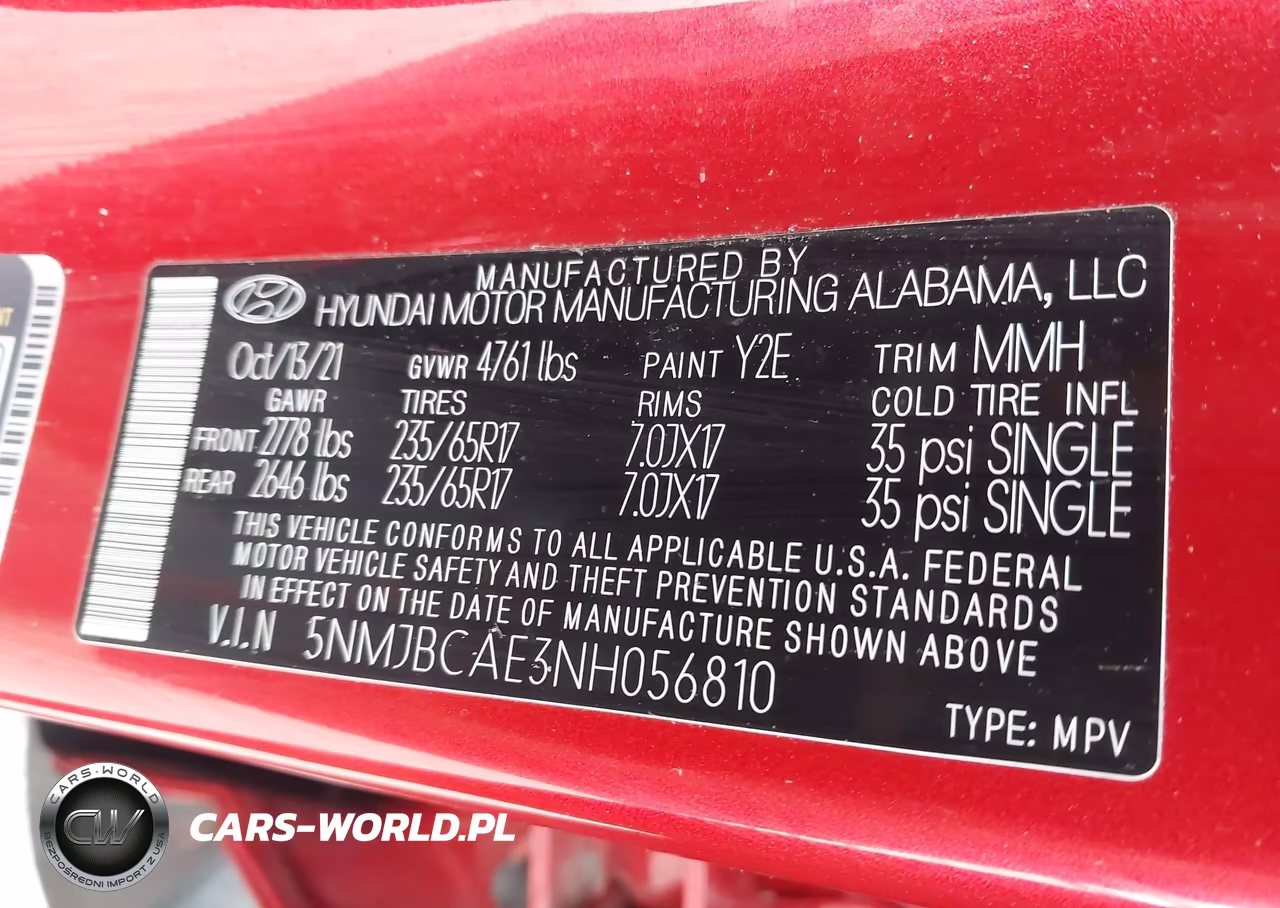 2022 Hyundai Tucson Sel VIN:5NMJBCAE3NH056810 - 9