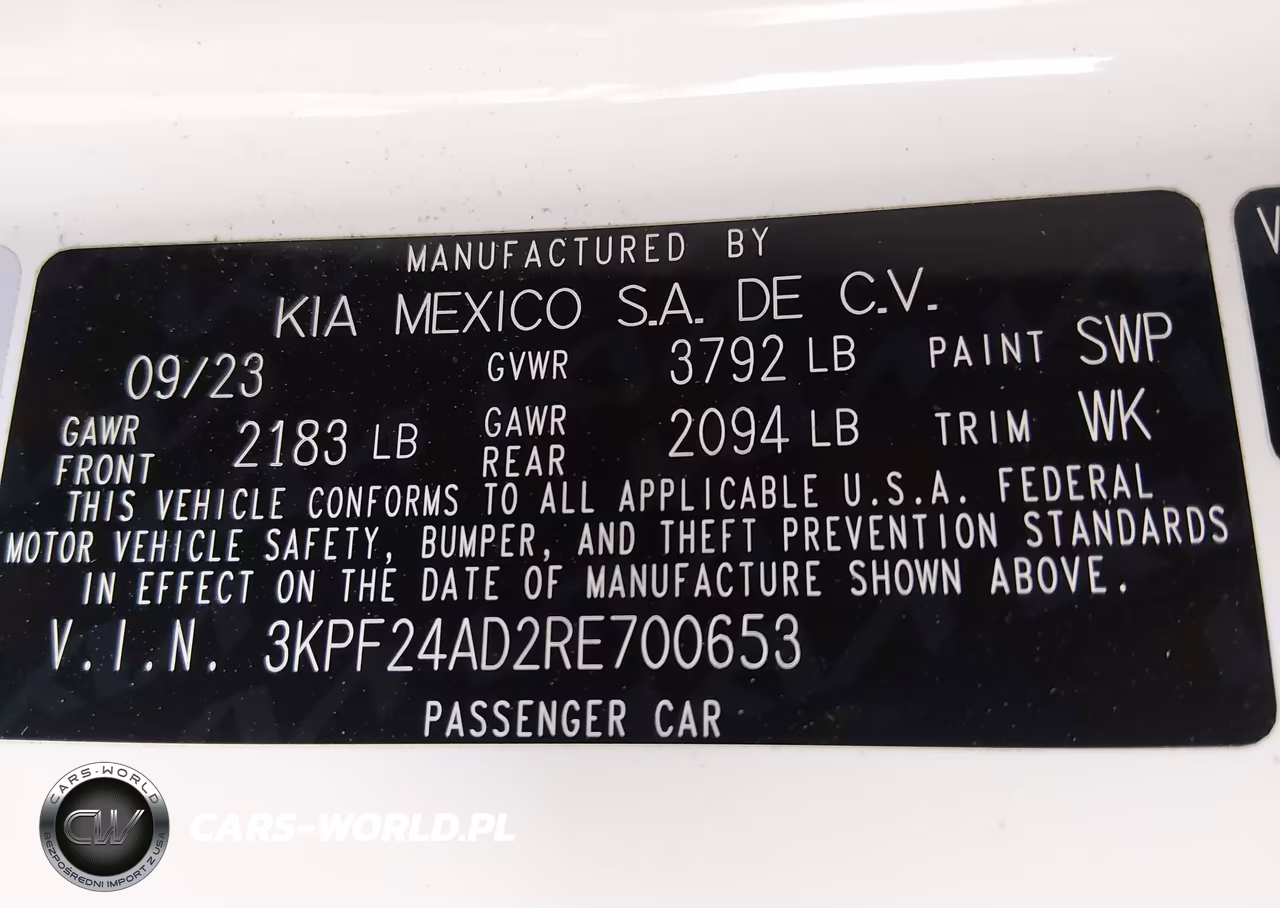 2024 Kia Forte Lxs VIN:3KPF24AD2RE700653 - 9