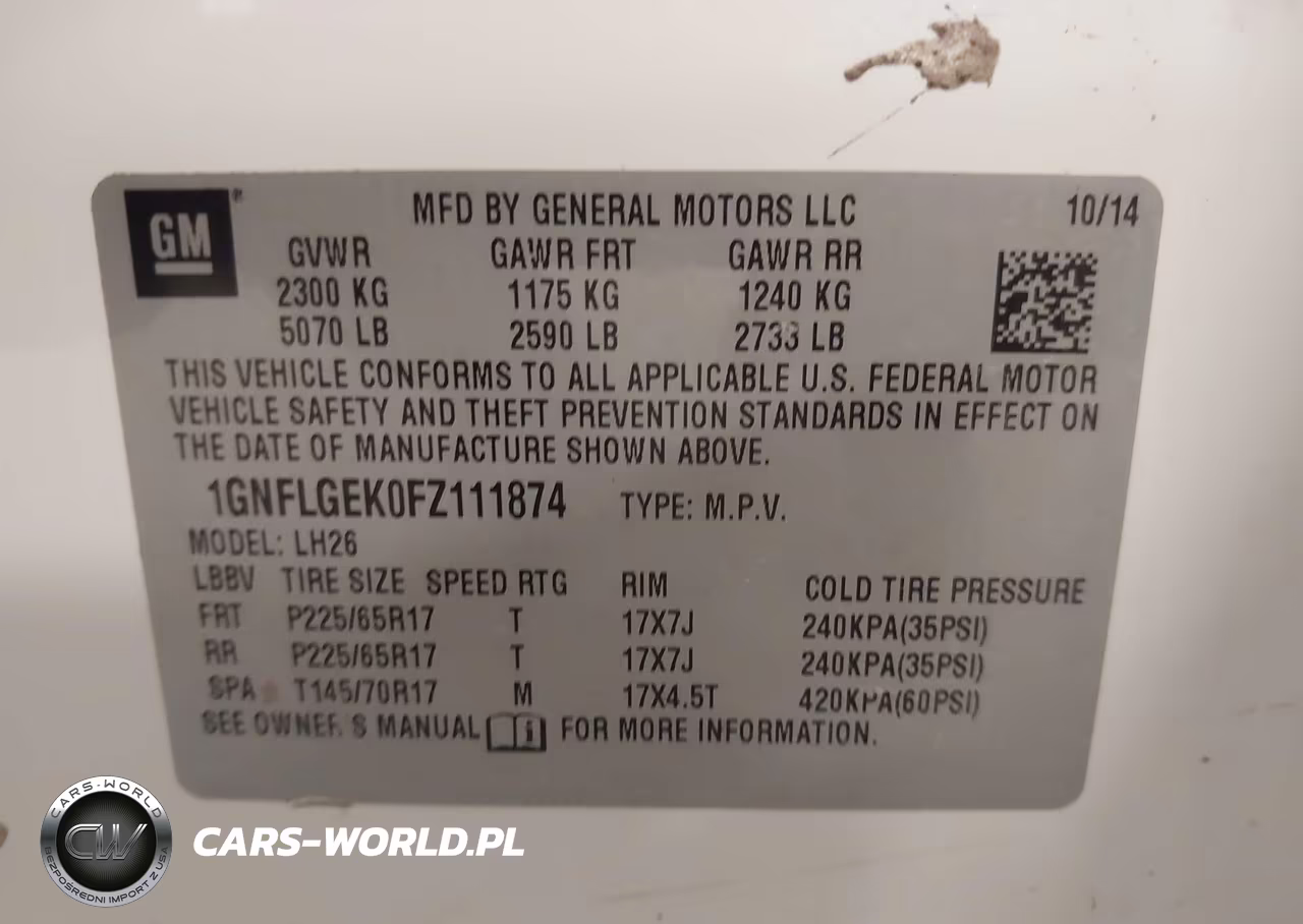 2015 Chevrolet Equinox 2Lt VIN:1GNFLGEK0FZ111874 - 9