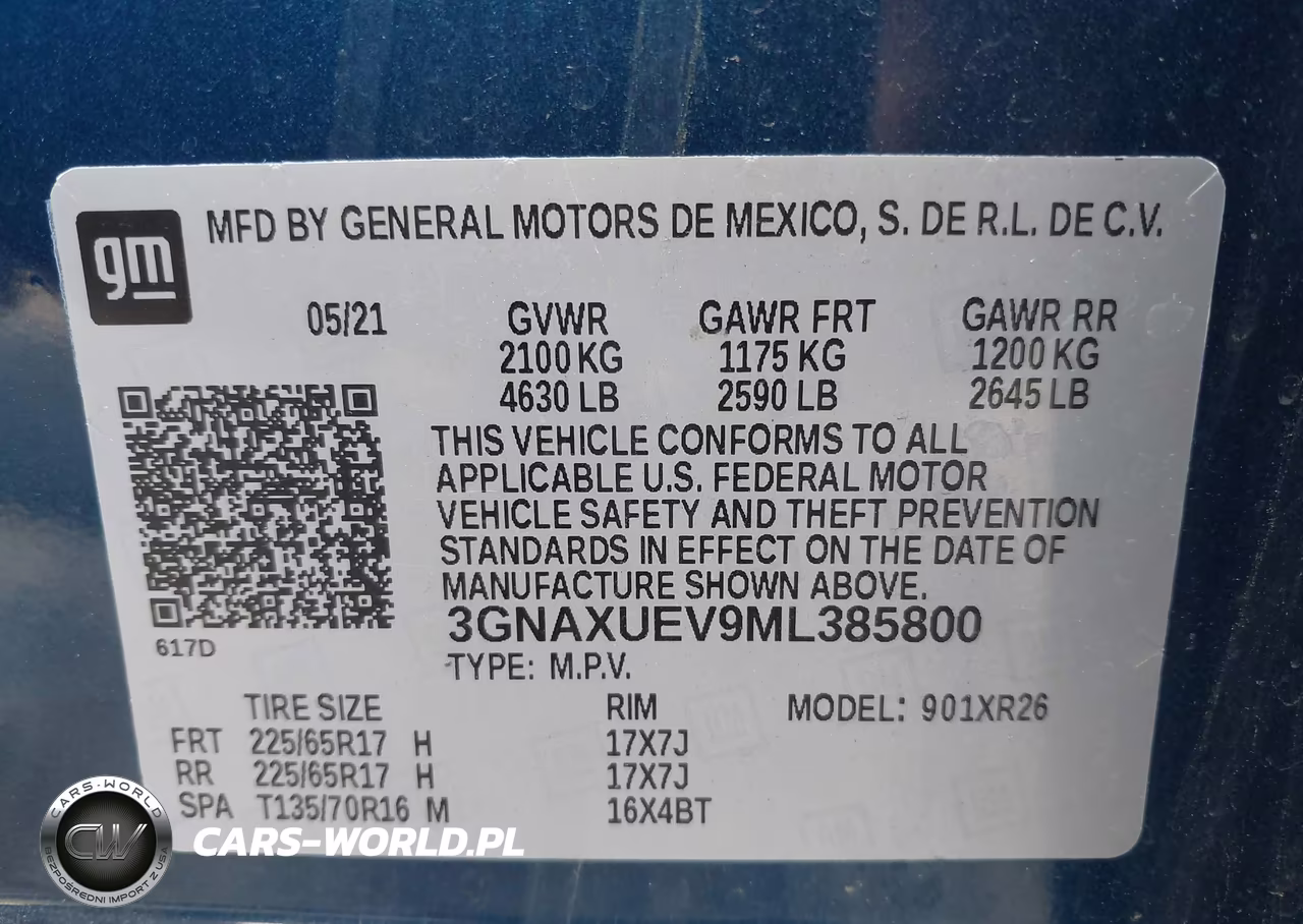 2021 Chevrolet Equinox Awd Lt VIN:3GNAXUEV9ML385800 - 9