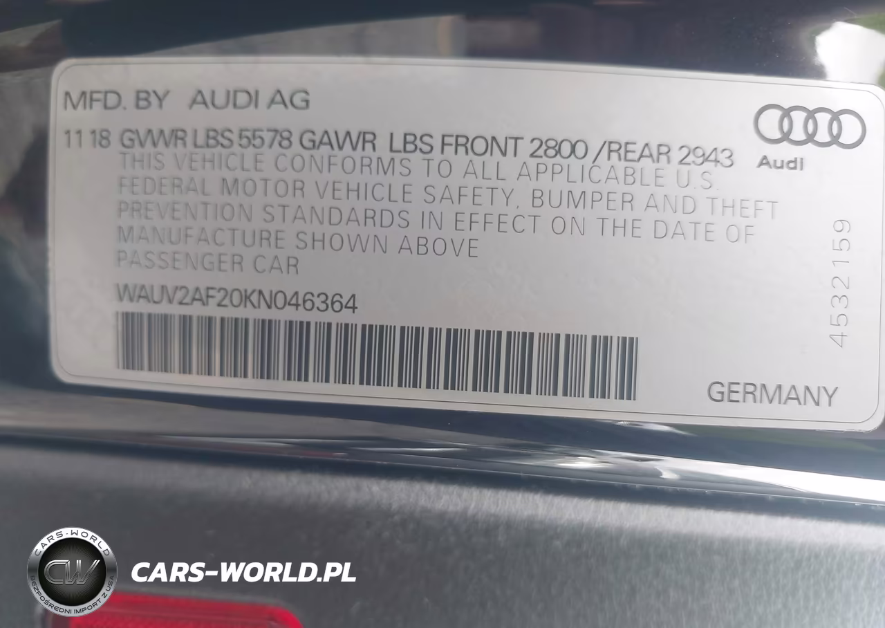 2019 Audi A7 55 Premium VIN:WAUV2AF20KN046364 - 9