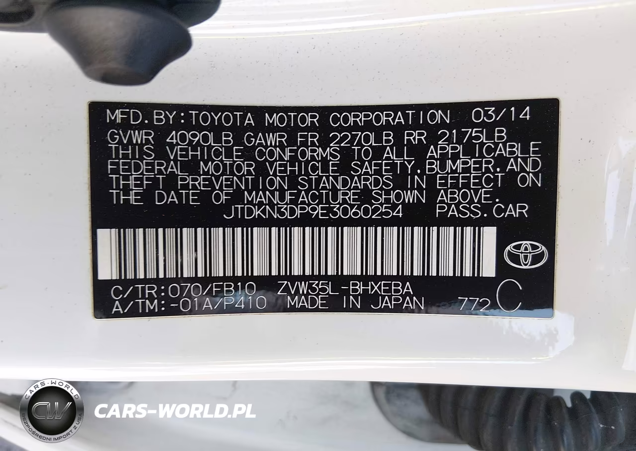 2014 Toyota Prius Plug-In VIN:JTDKN3DP9E3060254 - 9