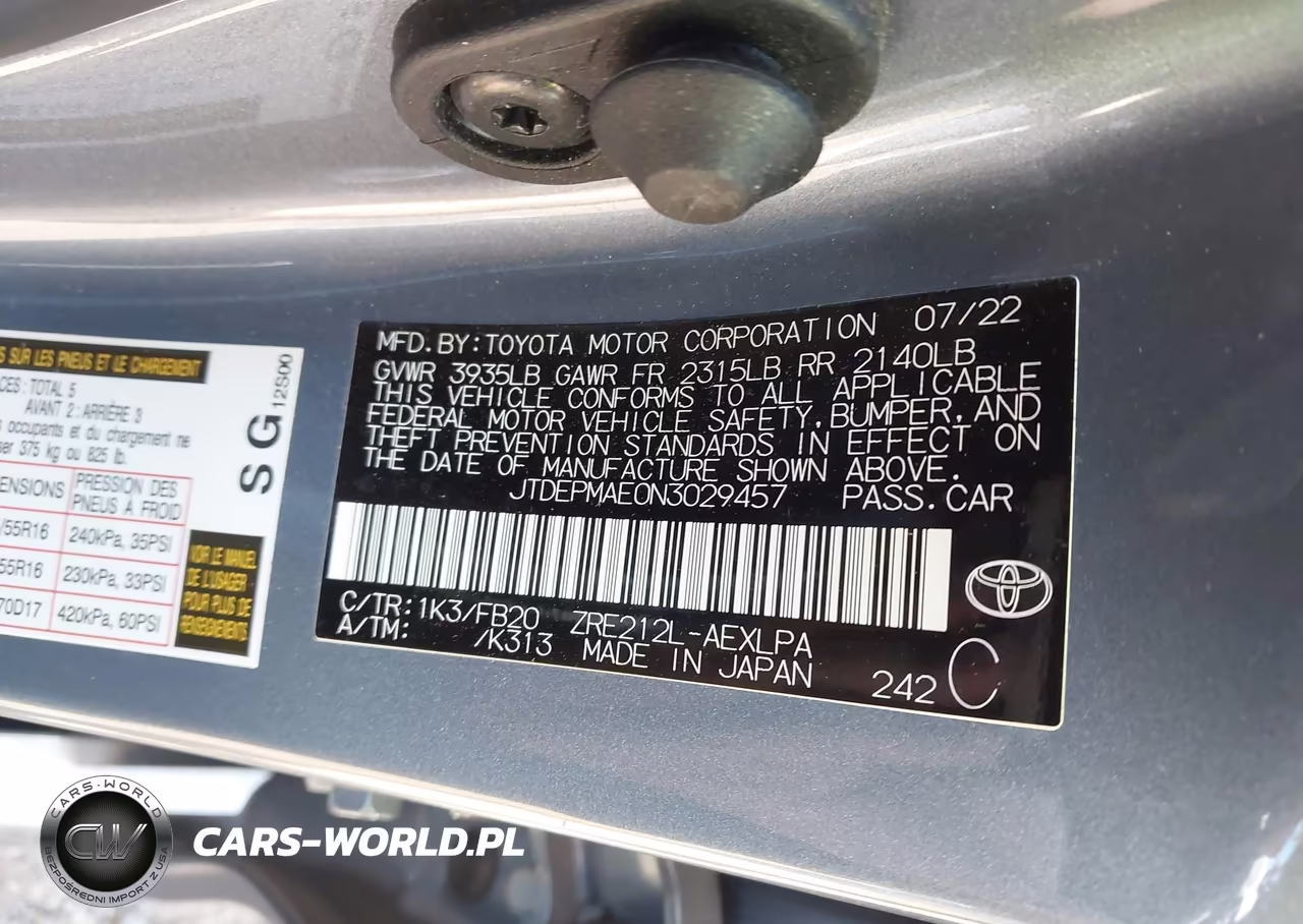 2022 Toyota Corolla Le VIN:JTDEPMAE0N3029457 - 9