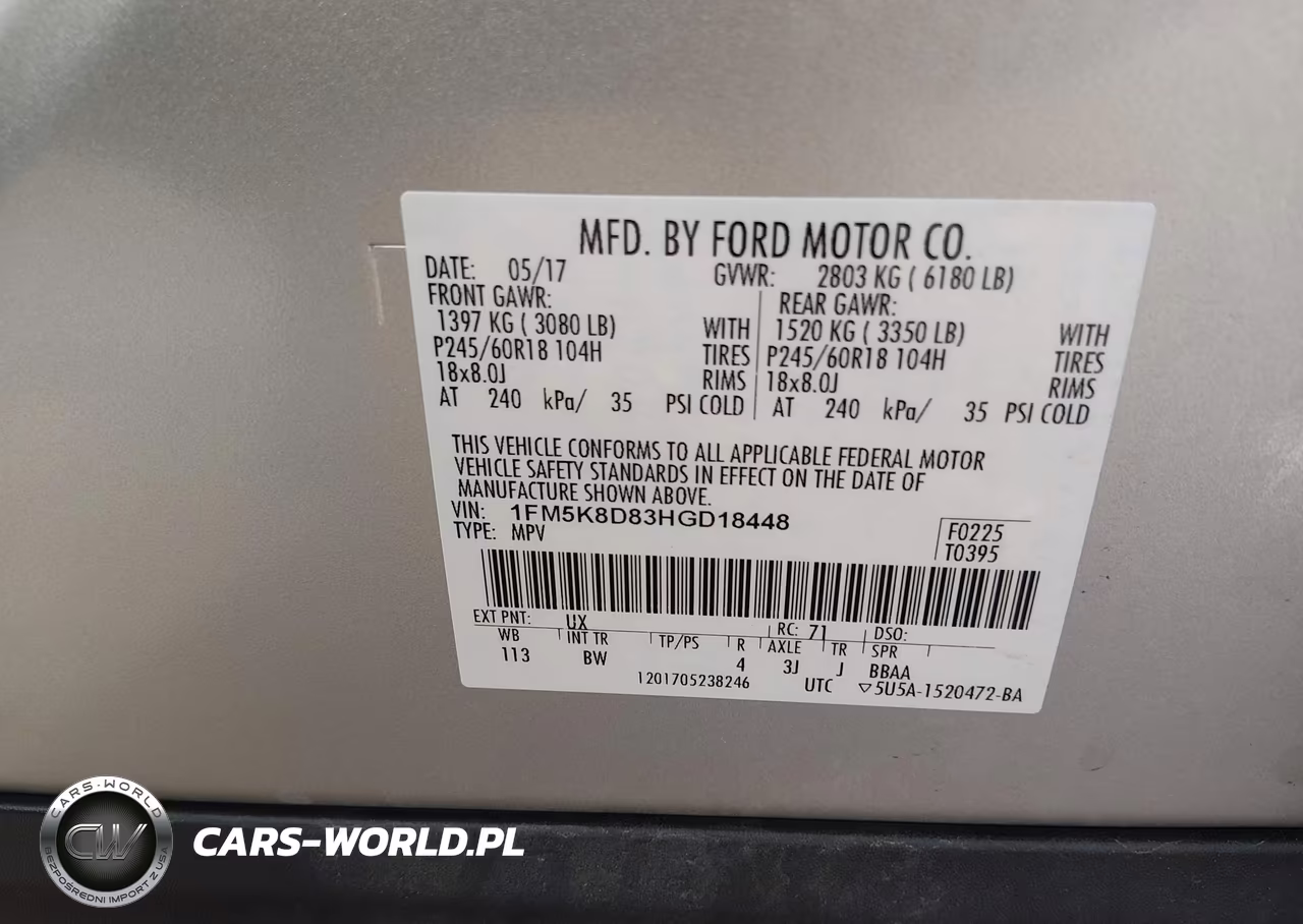 2017 Ford Explorer Xlt VIN:1FM5K8D83HGD18448 - 9