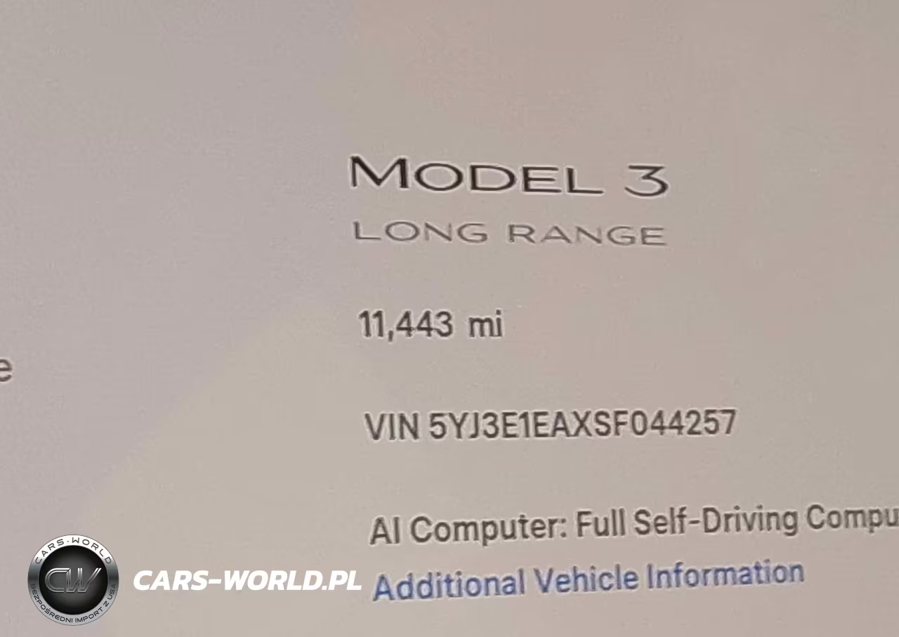 2025 Tesla Model 3 Long Range Rear-Wheel Drive-Standard Rear-Wheel Drive VIN:5YJ3E1EAXSF044257 - 15