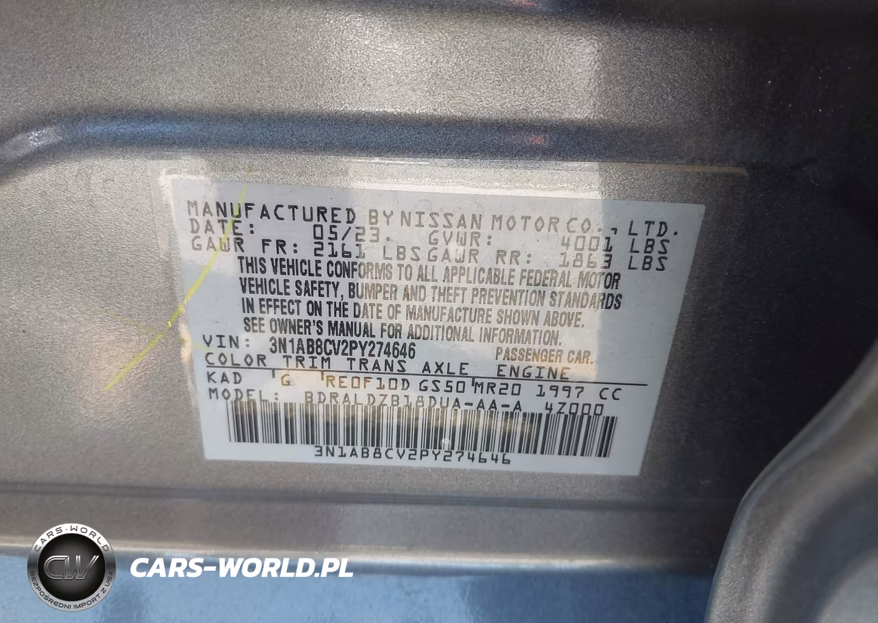 2023 Nissan Sentra Sv Xtronic Cvt VIN:3N1AB8CV2PY274646 - 9