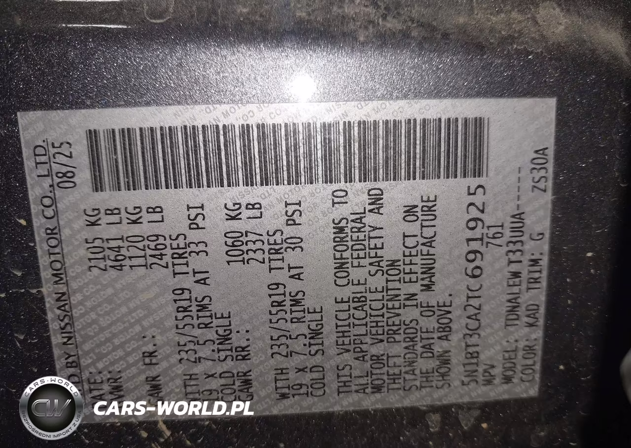 2026 Nissan Rogue Sl VIN:5N1BT3CA2TC691925 - 9