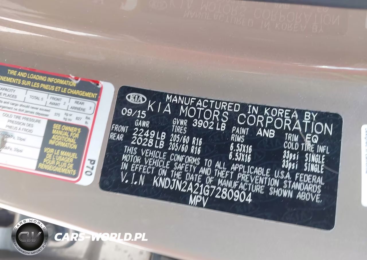 2016 Kia Soul VIN:KNDJN2A21G7280904 - 9