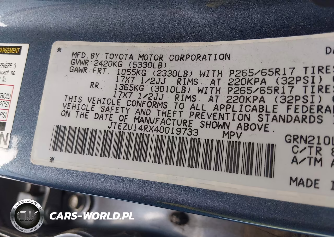 2004 Toyota 4Runner Sr5 V6 VIN:JTEZU14RX40019733 - 9