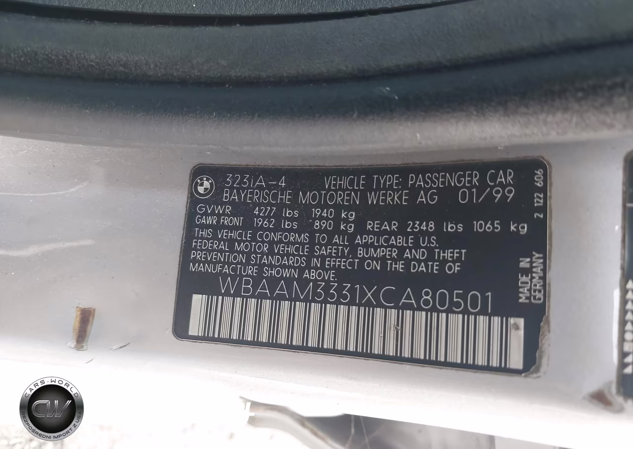 1999 BMW 323I VIN:WBAAM3331XCA80501 - 9