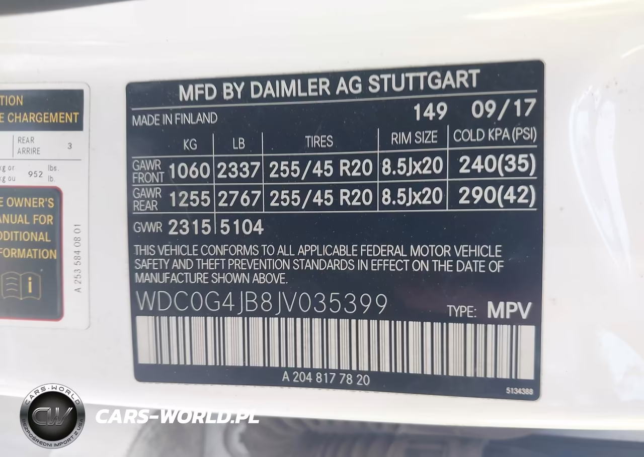 2018 Mercedes-Benz Glc 300 VIN:WDC0G4JB8JV035399 - 9