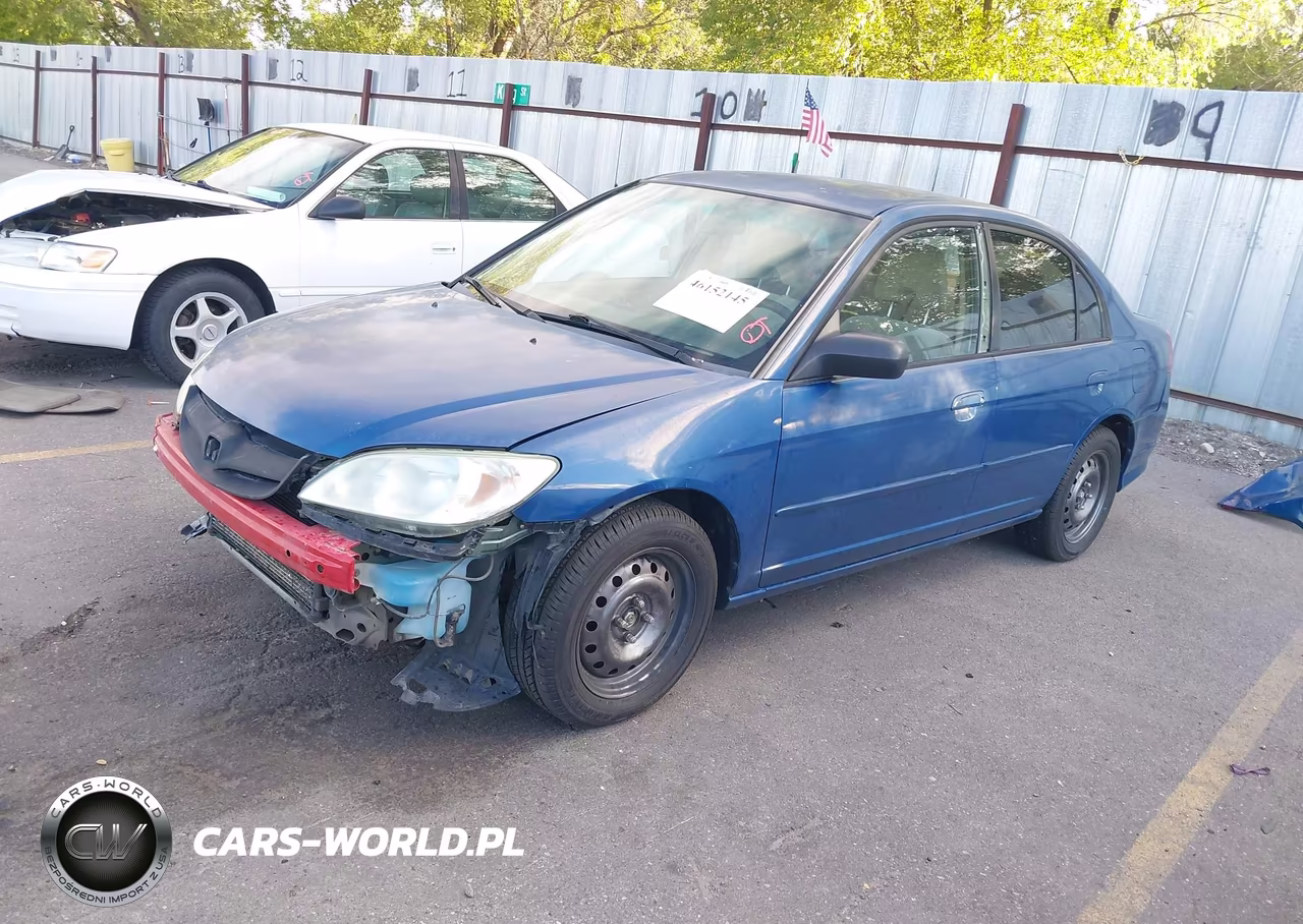 2004 Honda Civic Lx VIN:2HGES16534H596054 - 2