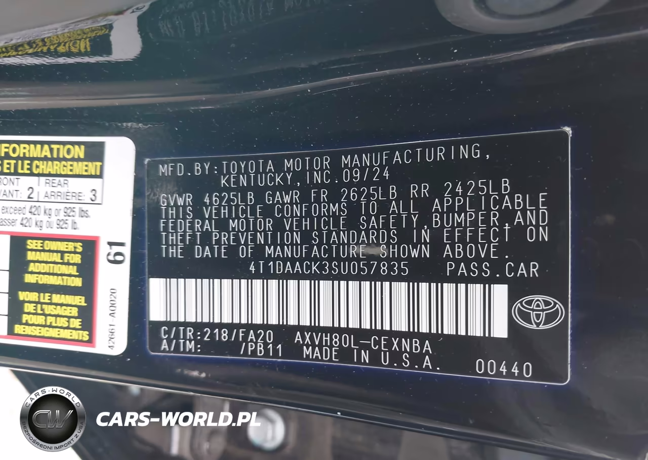 2025 Toyota Camry Le VIN:4T1DAACK3SU057835 - 9