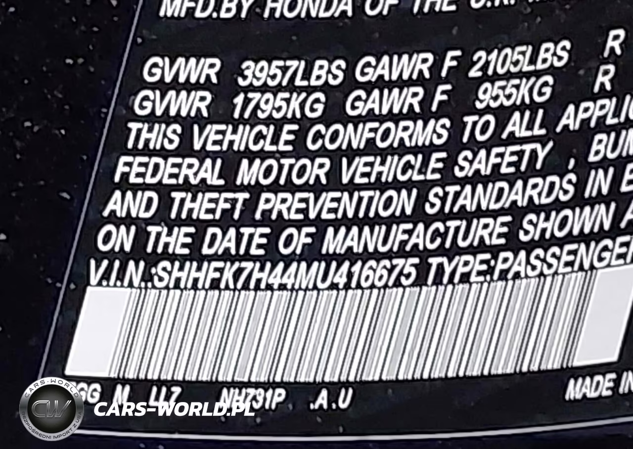 2021 Honda Civic Sport VIN:SHHFK7H44MU416675 - 9