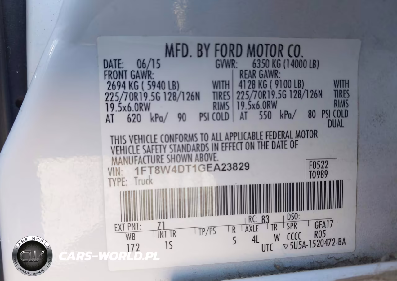 2016 Ford F-450 Xl VIN:1FT8W4DT1GEA23829 - 9