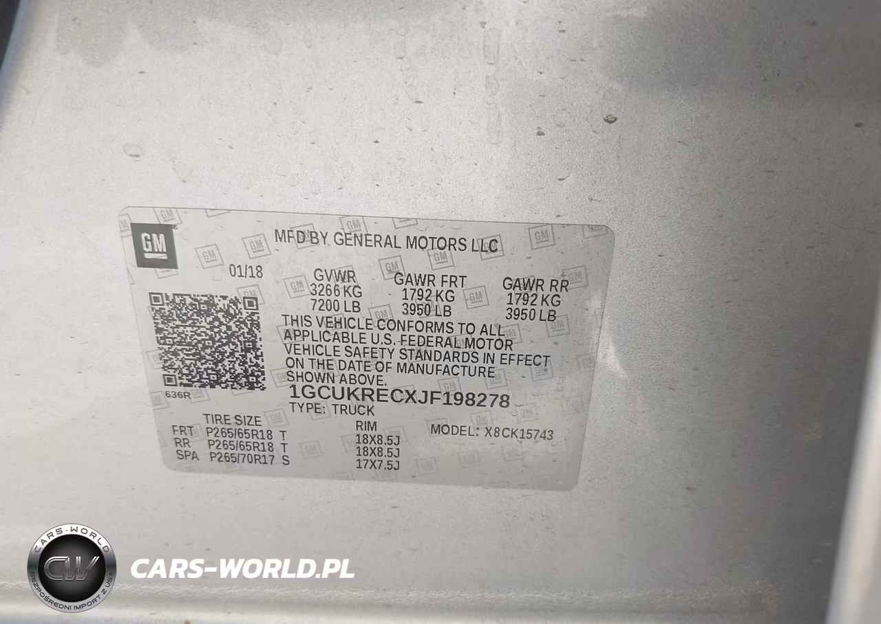 2018 Chevrolet Silverado 1500 2Lt VIN:1GCUKRECXJF198278 - 9