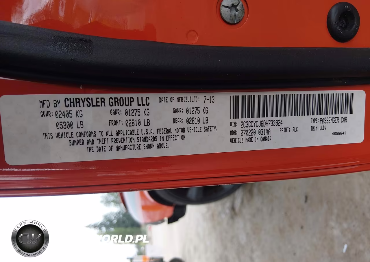 2013 Dodge Challenger Srt8 VIN:2C3CDYCJ6DH733924 - 9