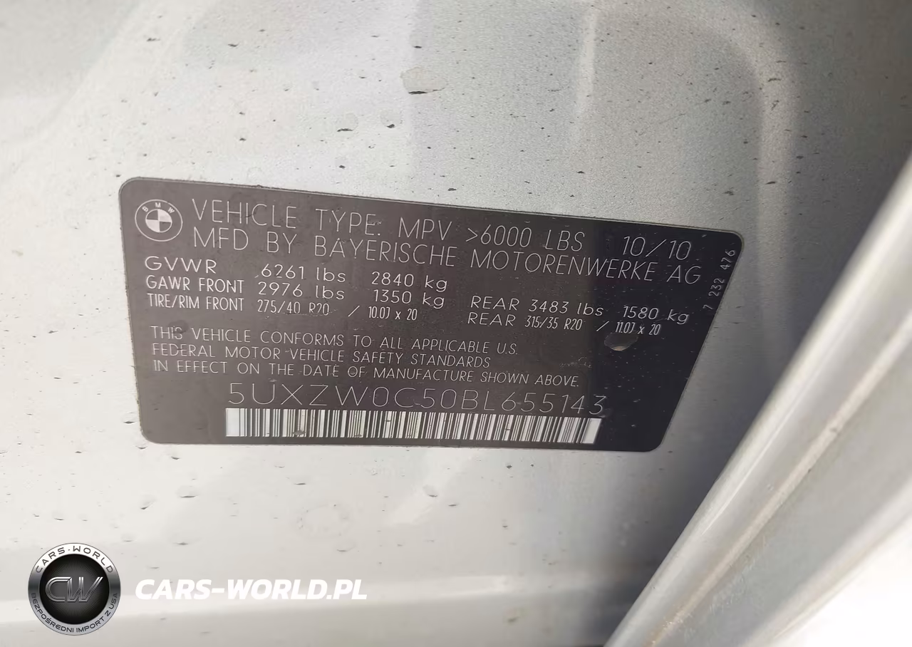 2011 BMW X5 xDrive35D VIN:5UXZW0C50BL655143 - 9