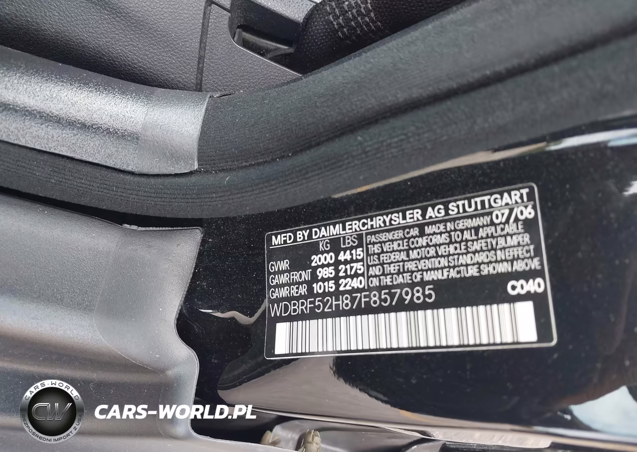 2007 Mercedes-Benz C 230 Sport VIN:WDBRF52H87F857985 - 9