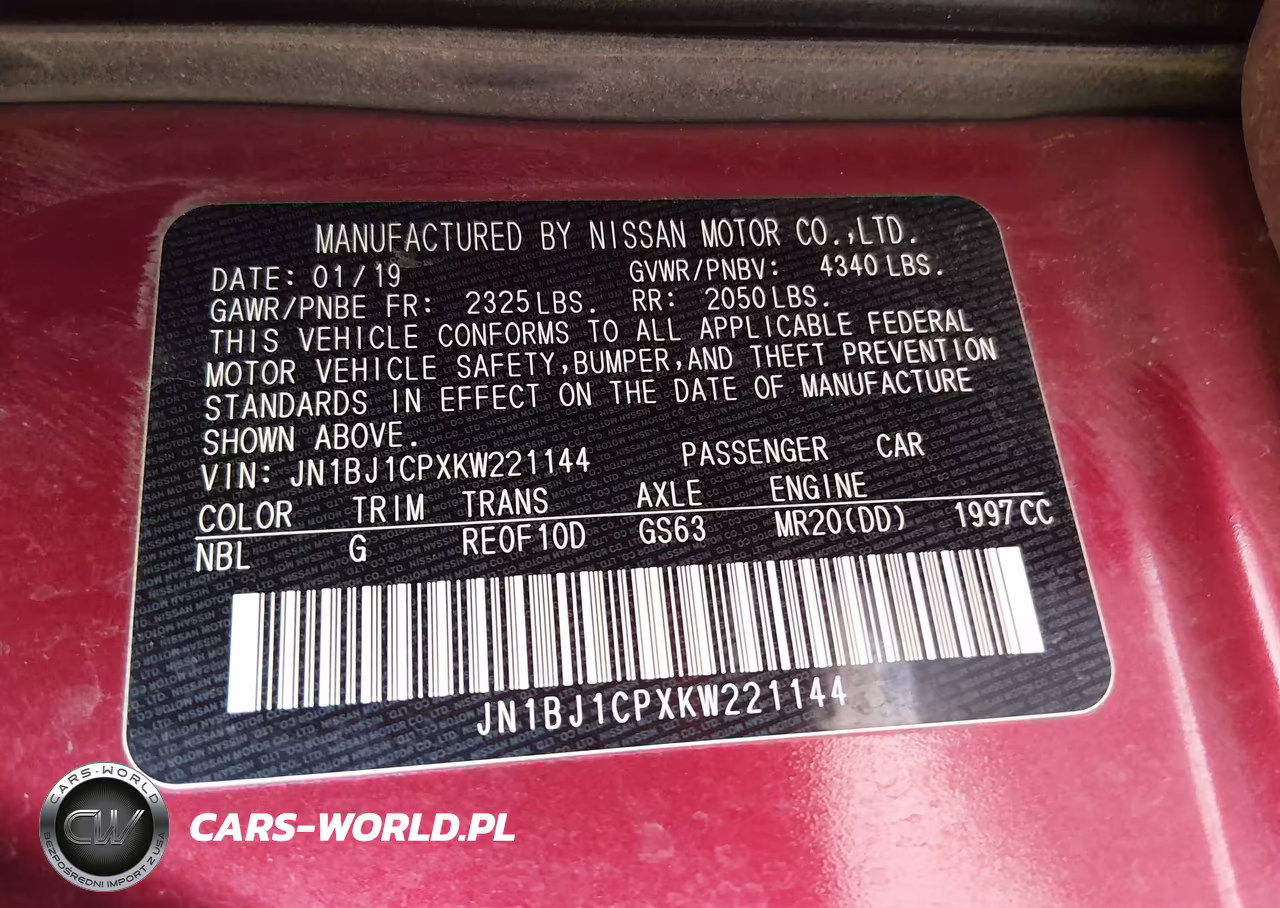 2019 Nissan Rogue Sport Sl VIN:JN1BJ1CPXKW221144 - 9