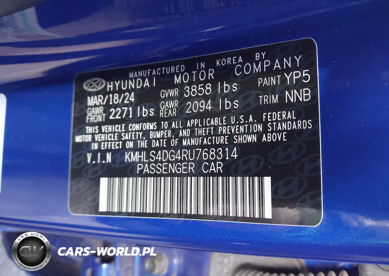 2024 Hyundai Elantra Sel VIN:KMHLS4DG4RU768314 - 9