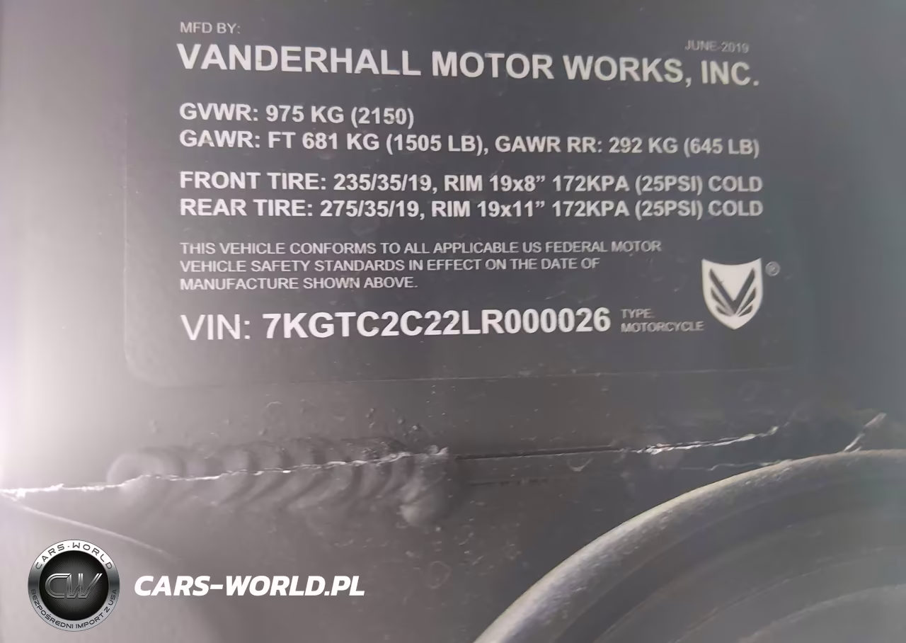 2020 Vanderhall Blackjack VIN:7KGTC2C22LR000026 - 10