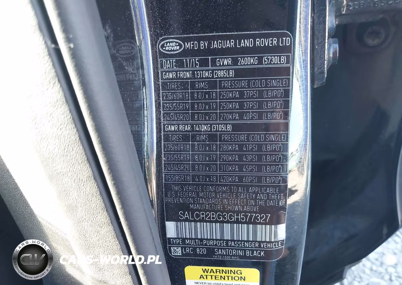 2016 Land Rover Discovery Sport Hse VIN:SALCR2BG3GH577327 - 9