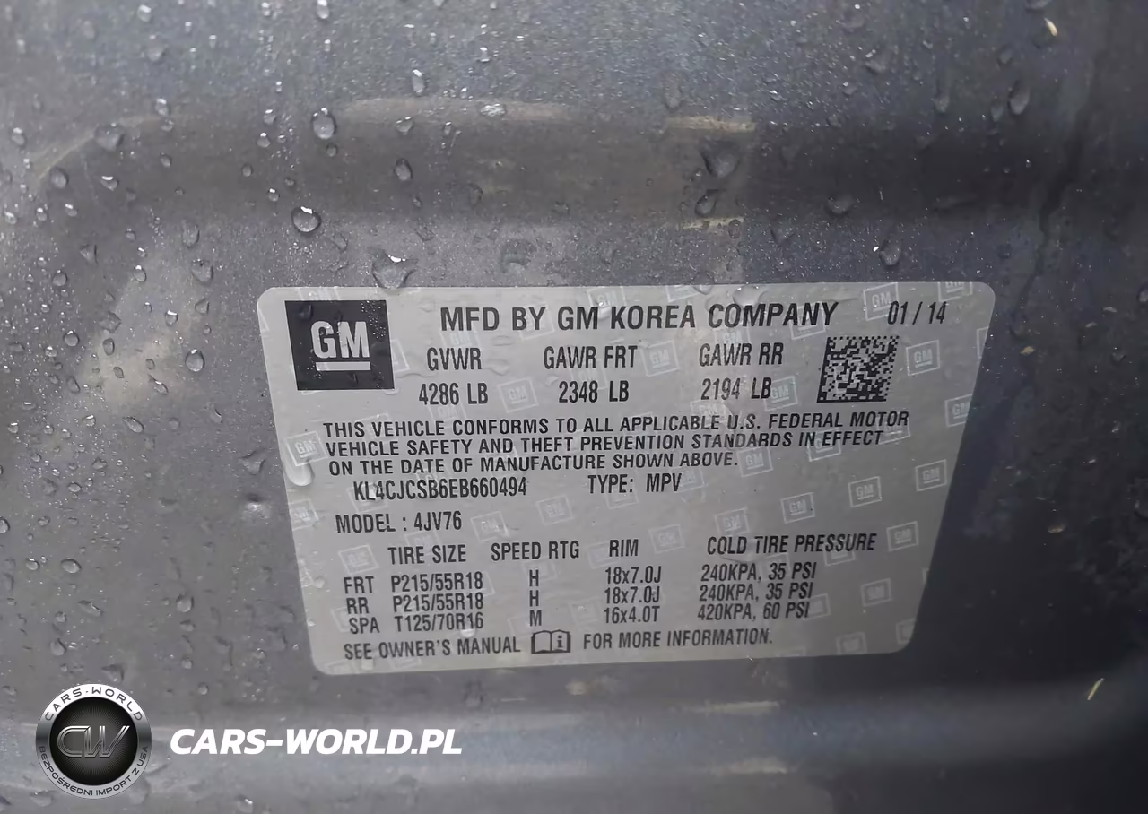 2014 Buick Encore Leather VIN:KL4CJCSB6EB660494 - 9