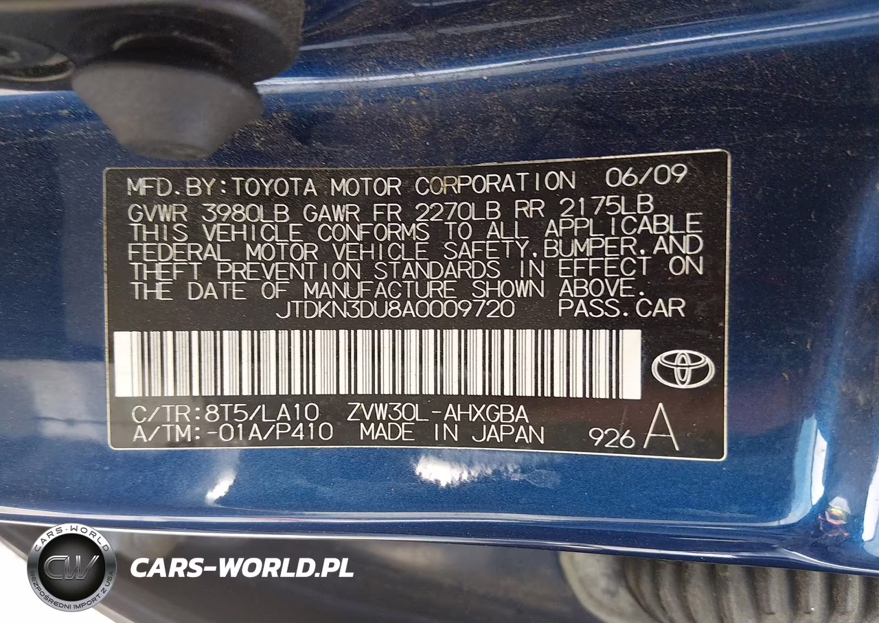 2010 Toyota Prius Iv VIN:JTDKN3DU8A0009720 - 9