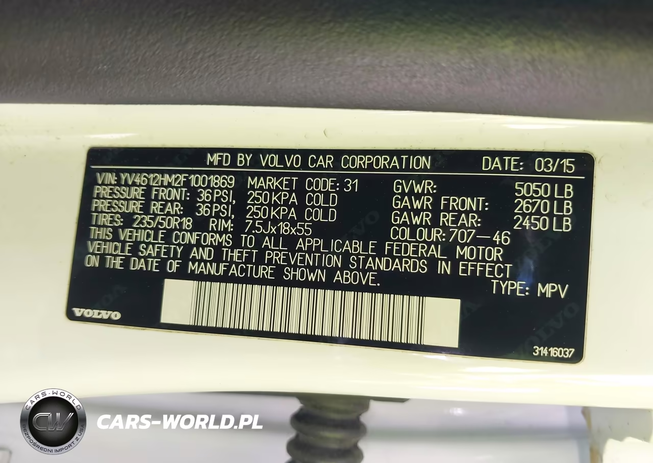 2015 Volvo V60 Cross Country T5 Platinum VIN:YV4612HM2F1001869 - 9