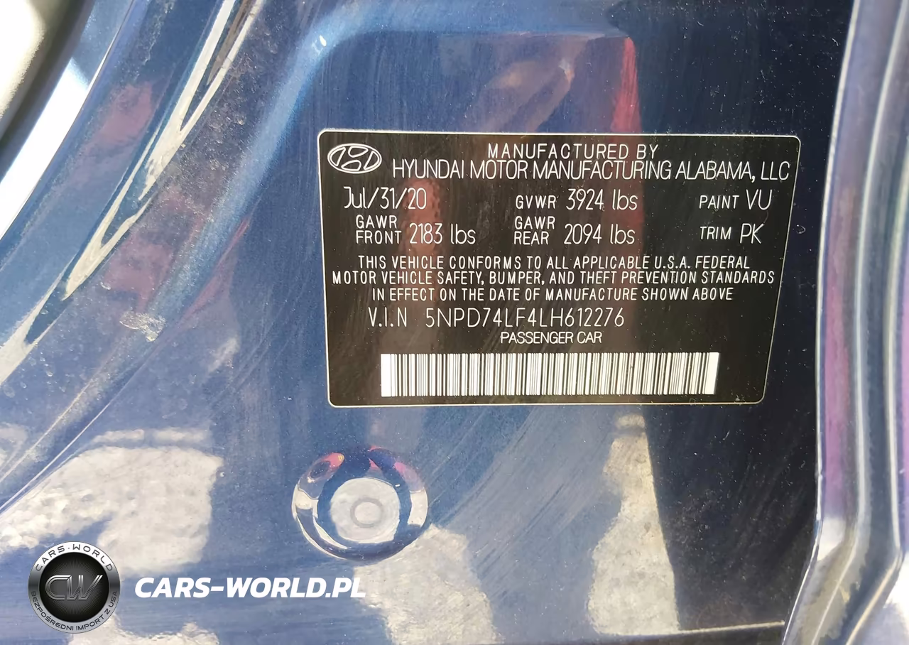2020 Hyundai Elantra Se VIN:5NPD74LF4LH612276 - 9