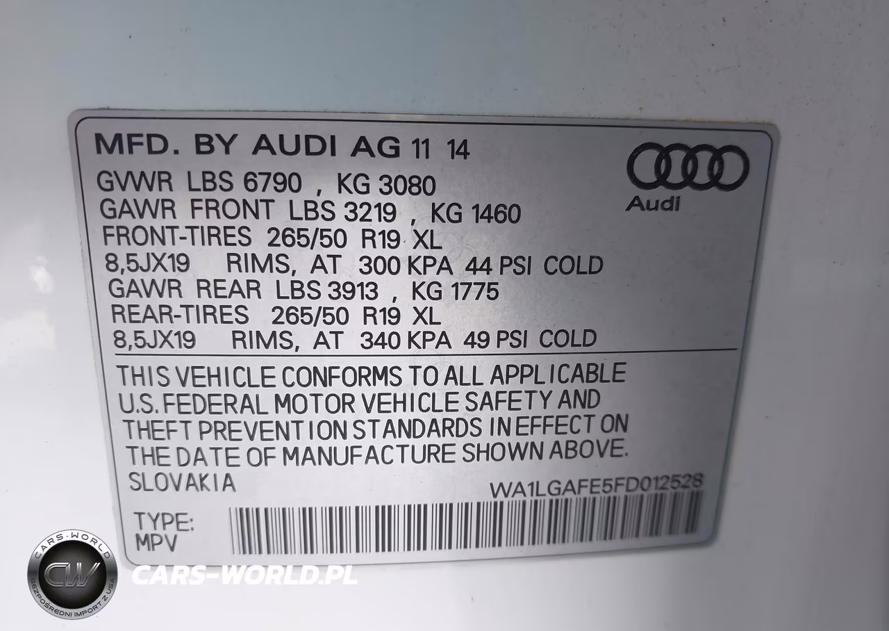 2015 Audi Q7 3.0T Premium VIN:WA1LGAFE5FD012528 - 9