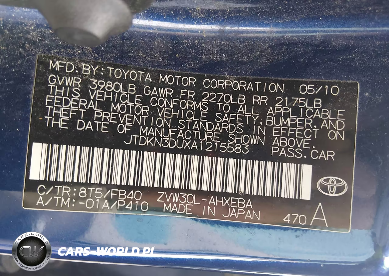 2010 Toyota Prius Ii VIN:JTDKN3DUXA1215583 - 9
