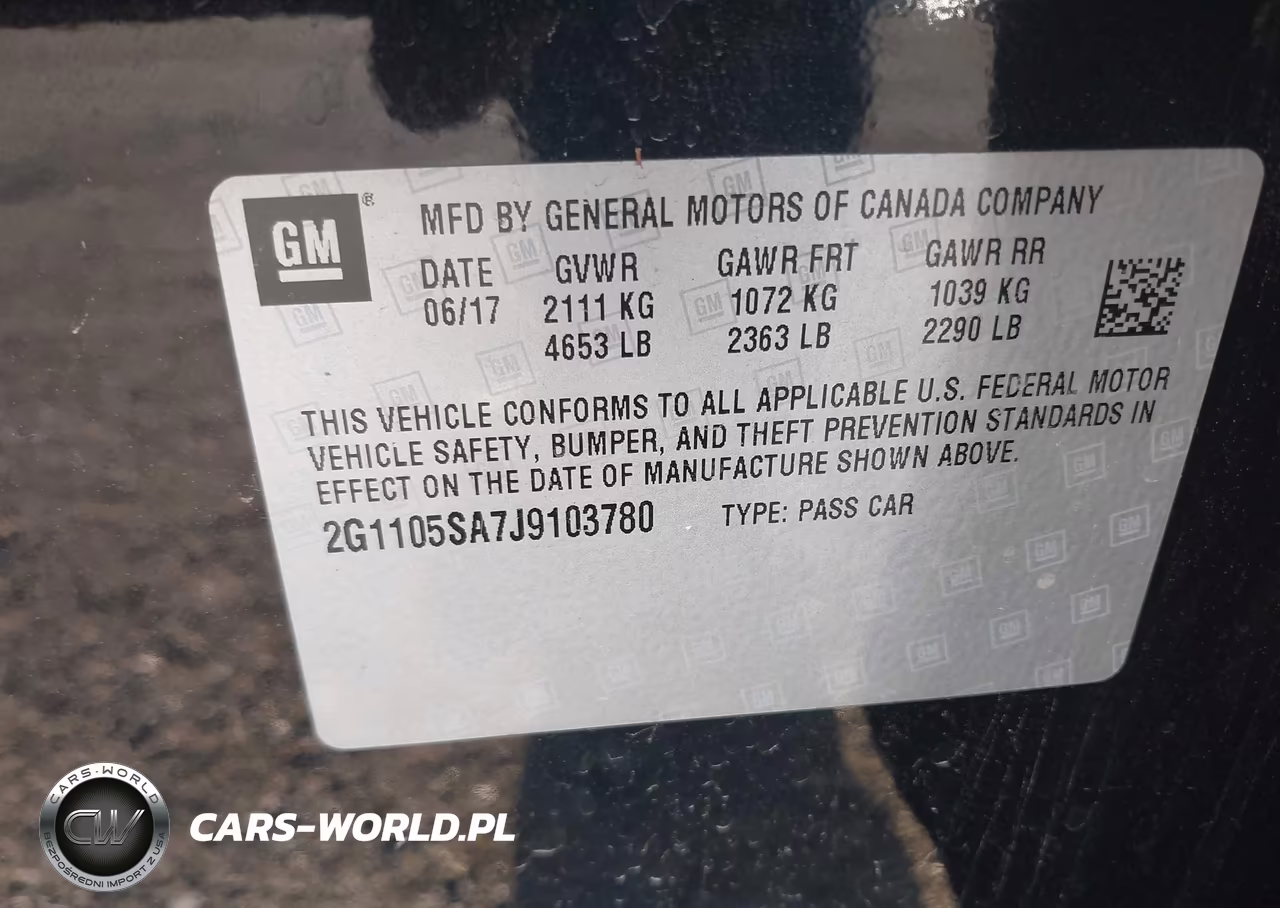 2018 Chevrolet Impala 1Lt VIN:2G1105SA7J9103780 - 9