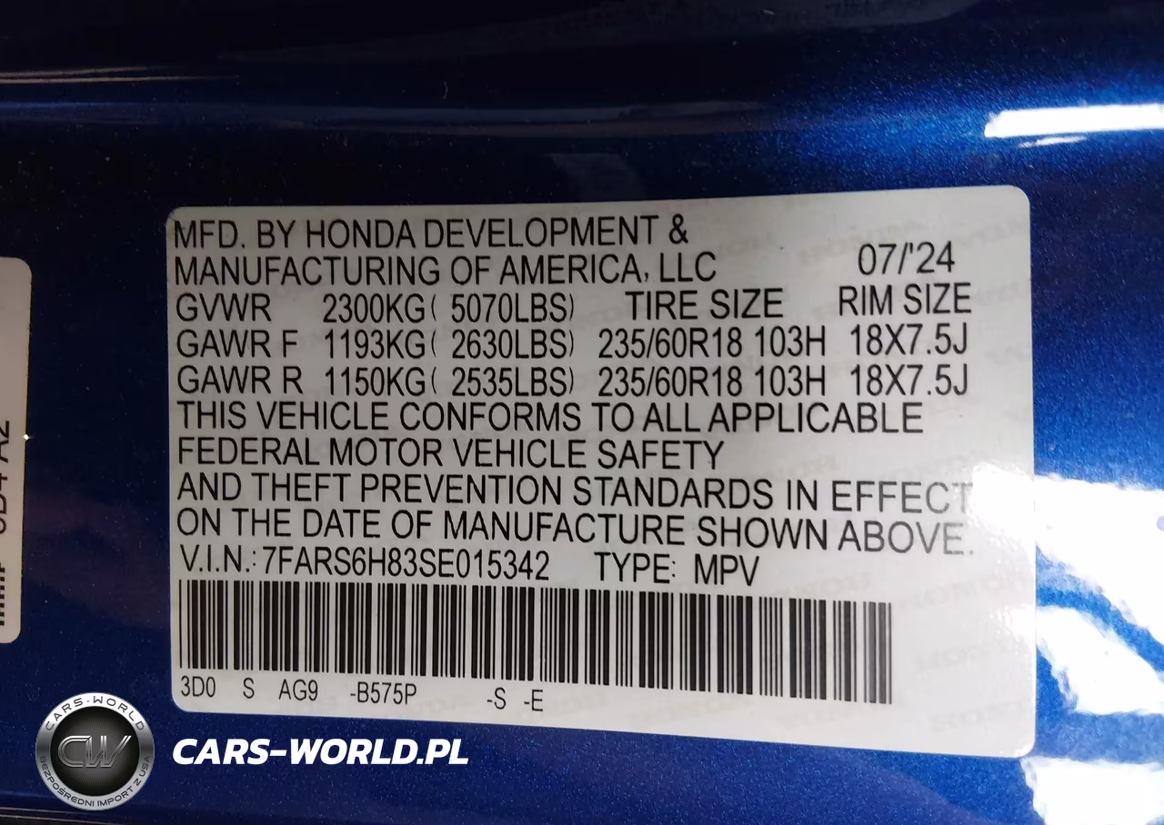 2025 Honda Cr-V Hybrid Sport-L VIN:7FARS6H83SE015342 - 9