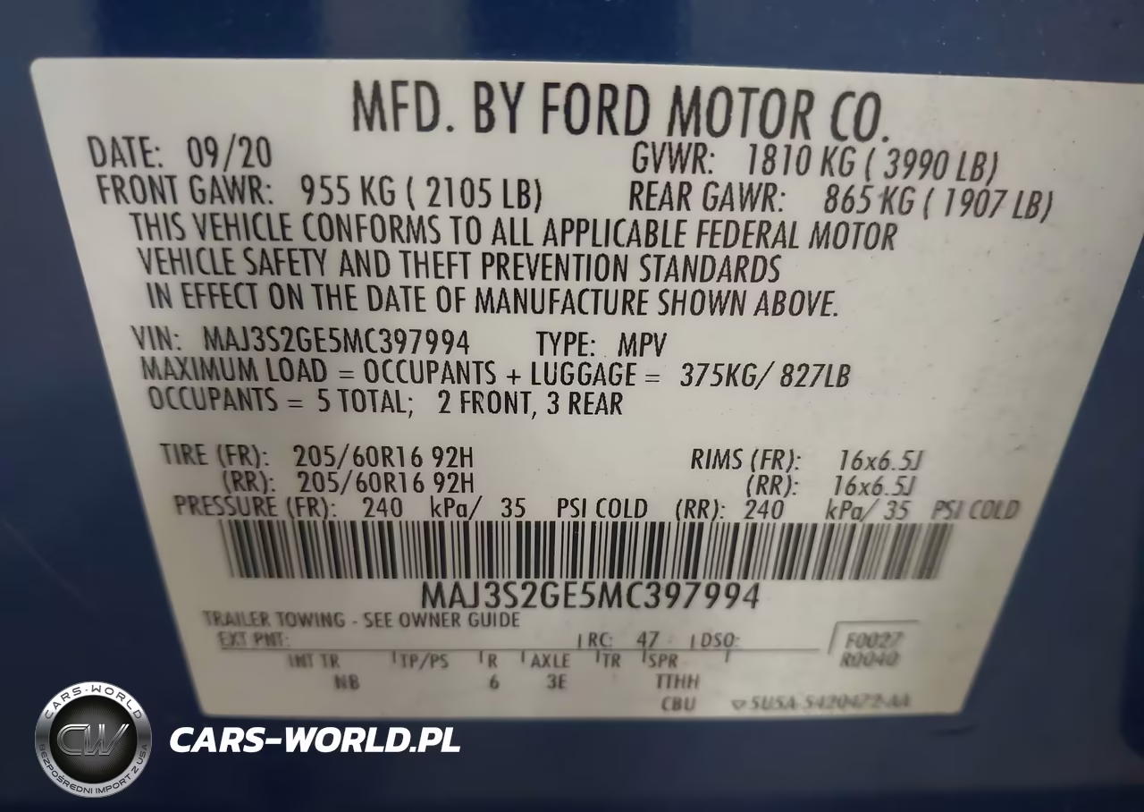2021 Ford Ecosport Se VIN:MAJ3S2GE5MC397994 - 9