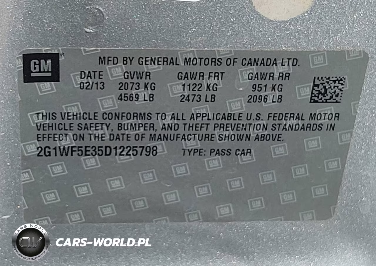 2013 Chevrolet Impala Ls VIN:2G1WF5E35D1225798 - 9