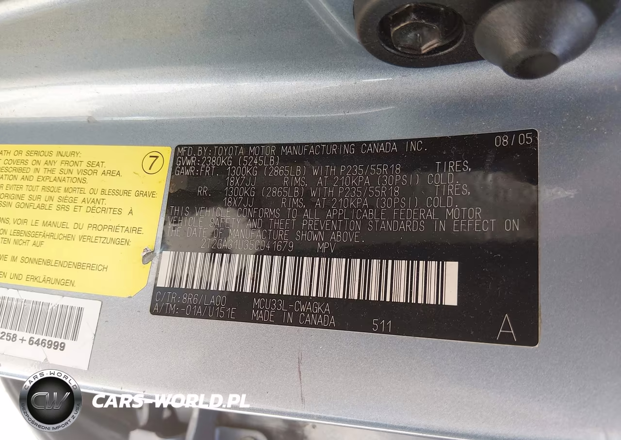 2005 Lexus Rx 330 VIN:2T2GA31U35C041679 - 9