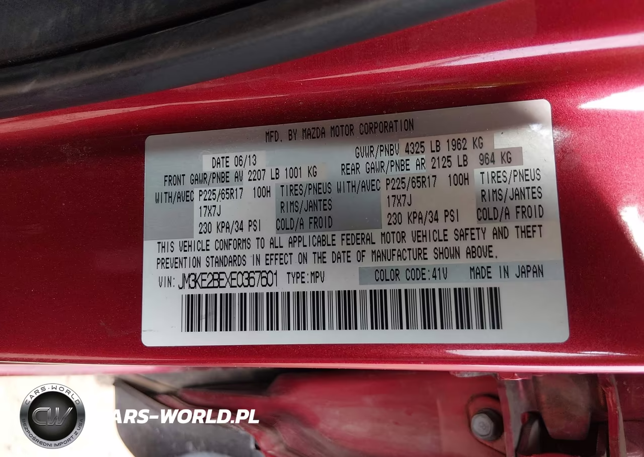 2014 Mazda Cx-5 Sport VIN:JM3KE2BEXE0367601 - 9