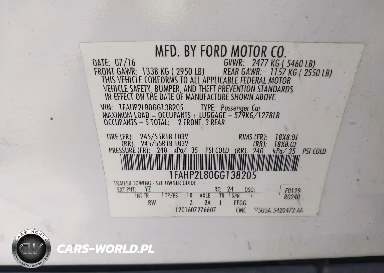 2016 Ford Police Interceptor VIN:1FAHP2L80GG138205 - 9