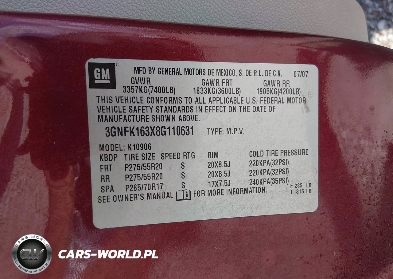 2008 Chevrolet Suburban 1500 Ltz VIN:3GNFK163X8G110631 - 9