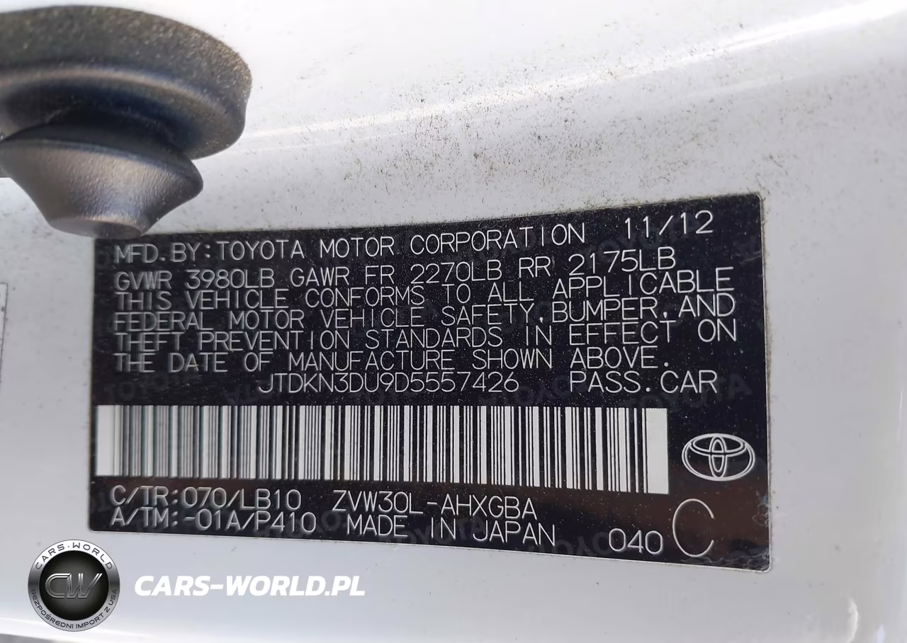 2013 Toyota Prius Four VIN:JTDKN3DU9D5557426 - 9