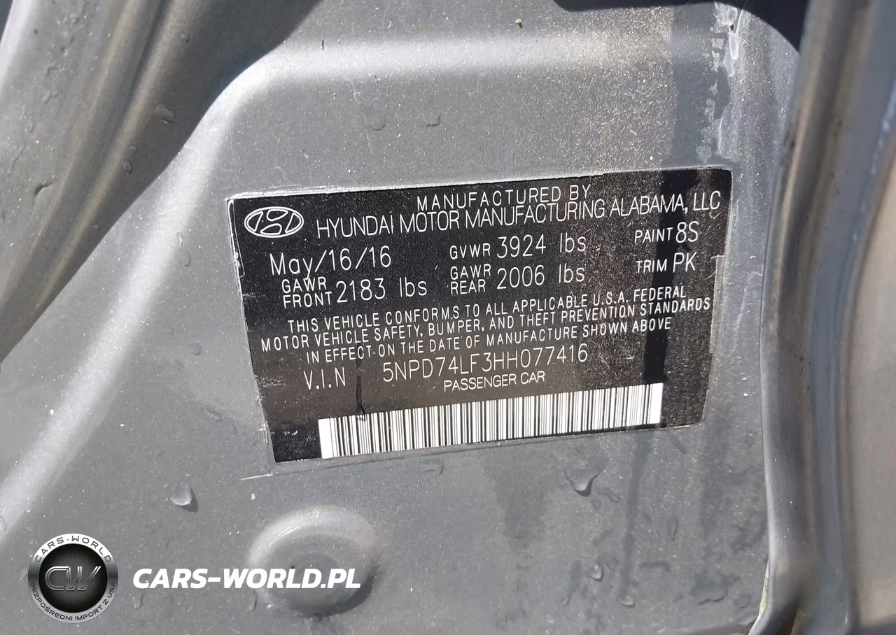 2017 Hyundai Elantra Se VIN:5NPD74LF3HH077416 - 9